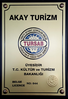 TURSAB - Association of Turkish Travel Agencies, Licence No: 844